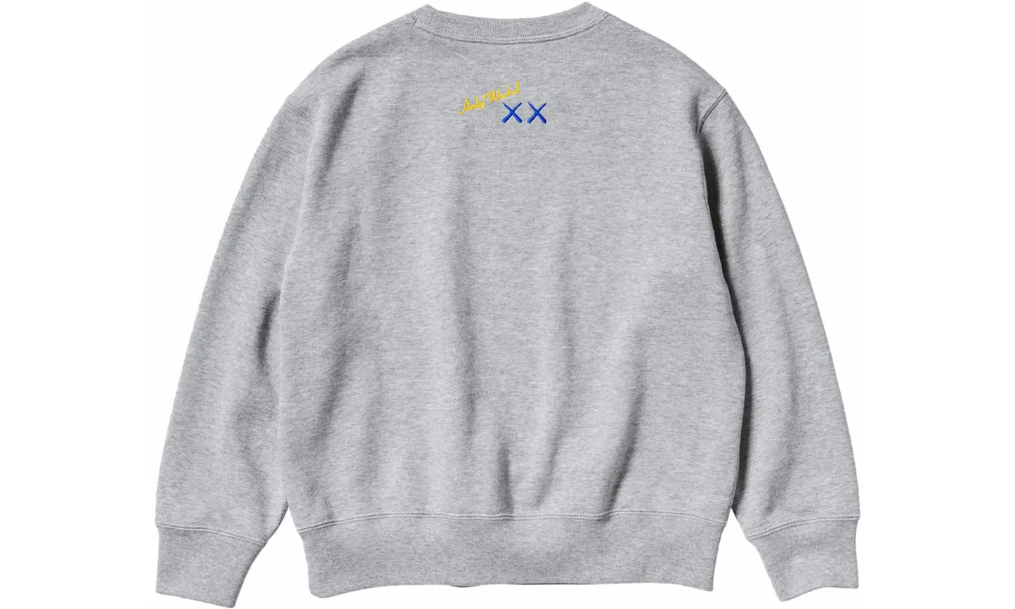 KAWS x Uniqlo Warhol Graphic 472951 Sweatshirt Gray