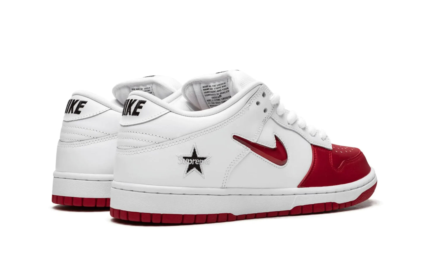 Nike SB Dunk Low Supreme Jewel Swoosh Red