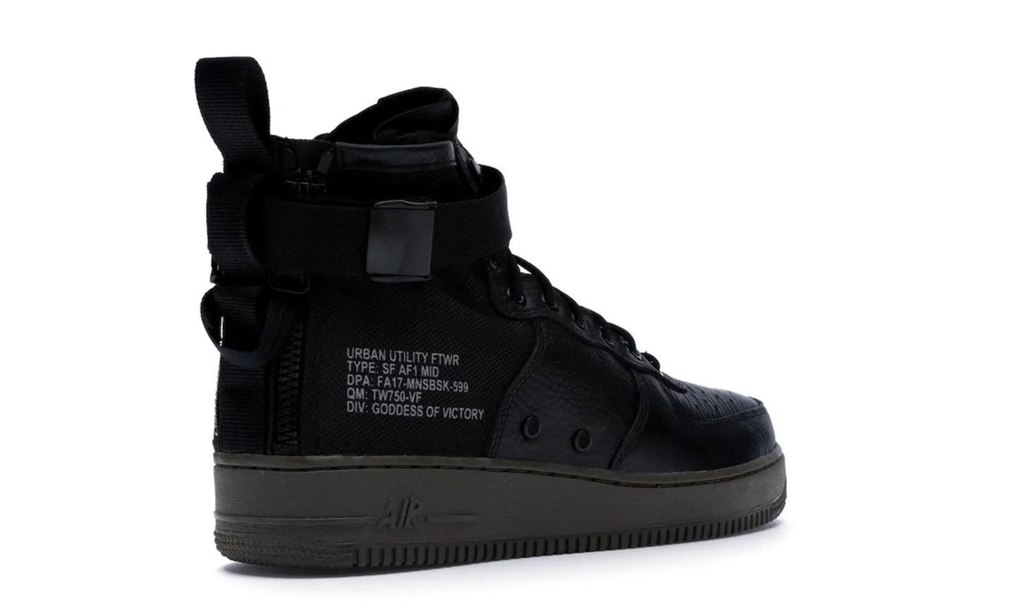 Nike SF Air Force 1 Mid Black Dark Hazel