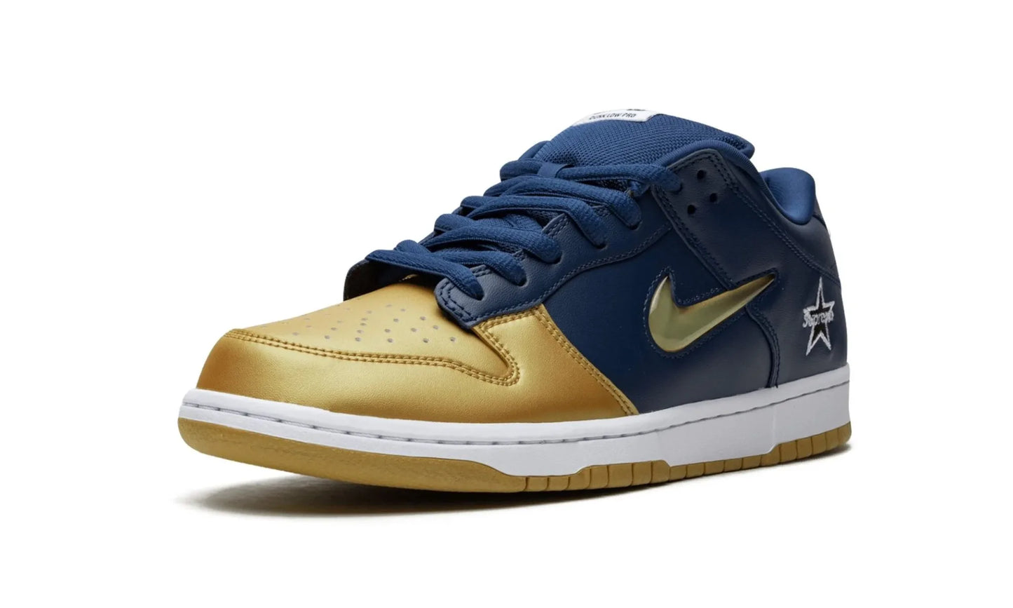 Nike SB Dunk Low Supreme Jewel Swoosh Gold