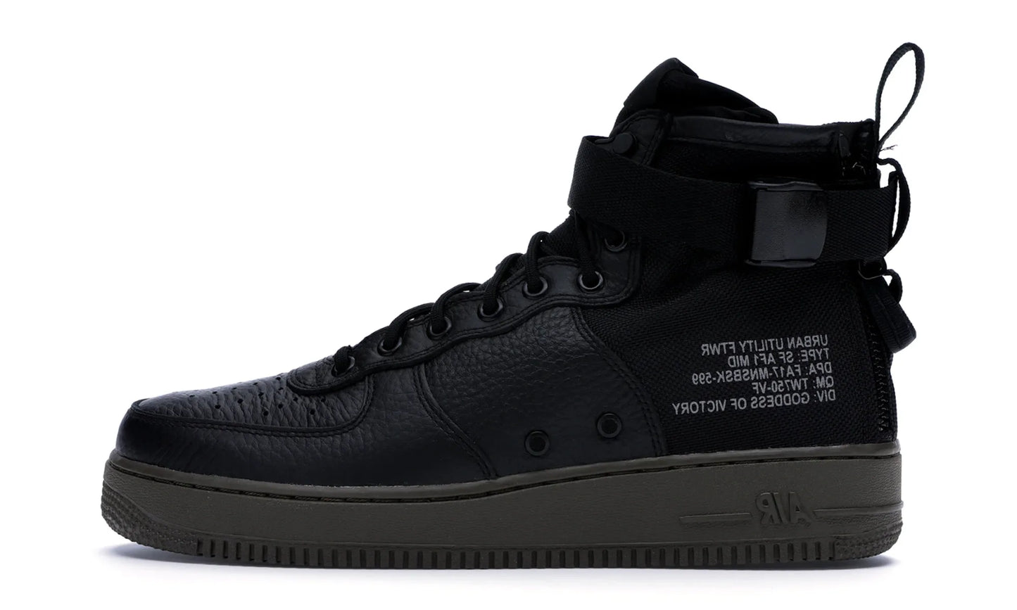 Nike SF Air Force 1 Mid Black Dark Hazel