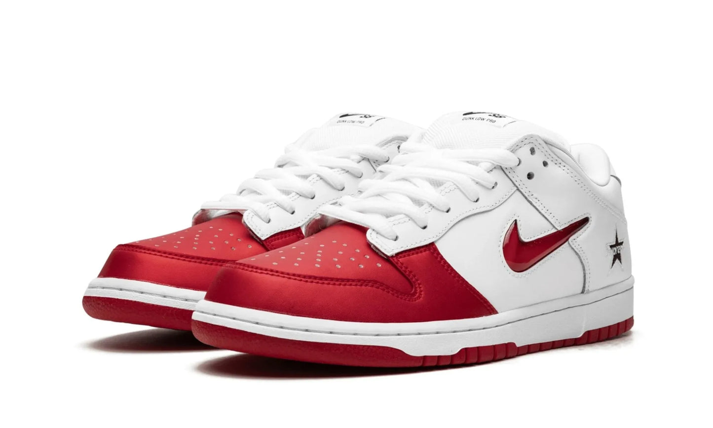 Nike SB Dunk Low Supreme Jewel Swoosh Red