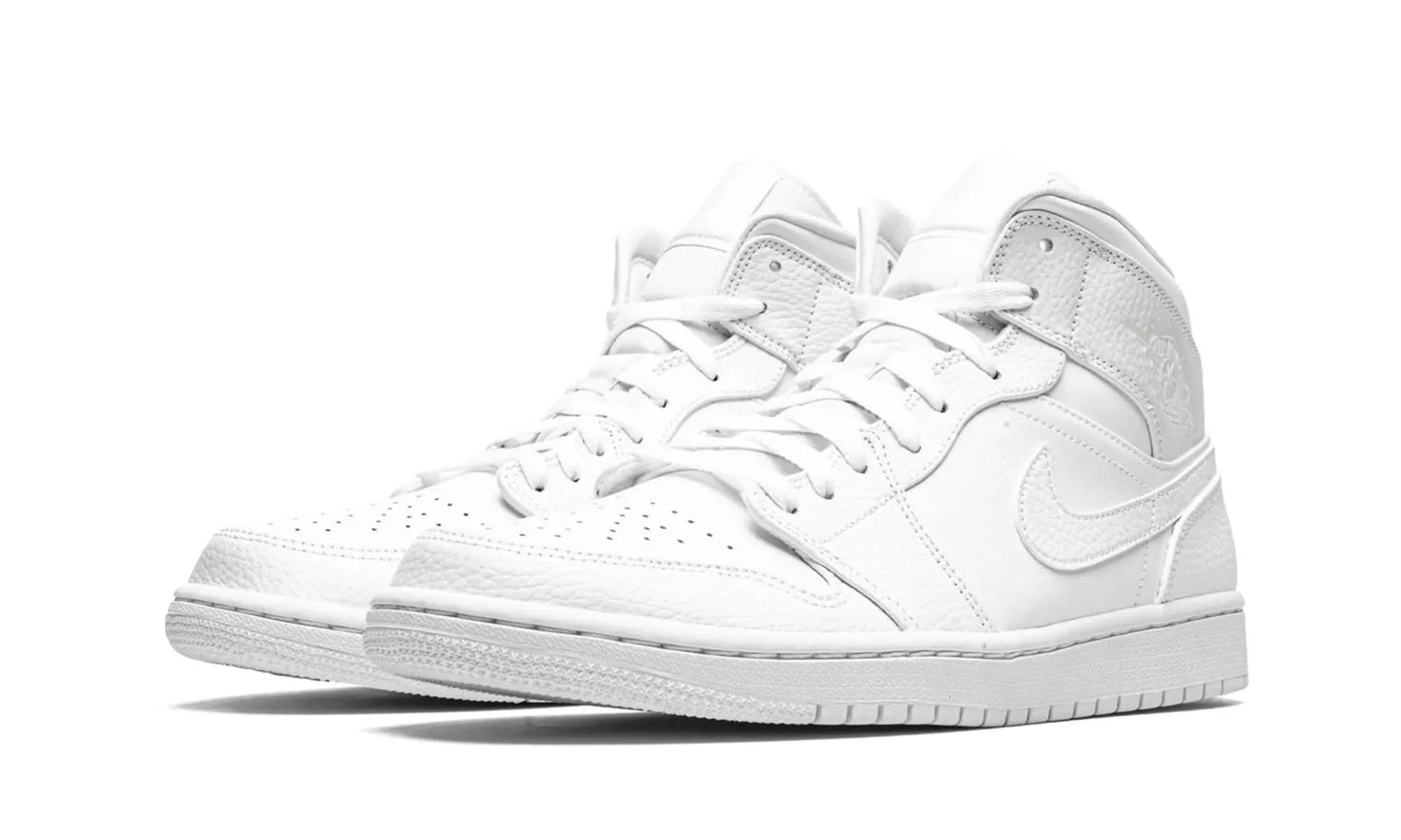 Jordan 1 Mid Triple White 2.0 (2020)