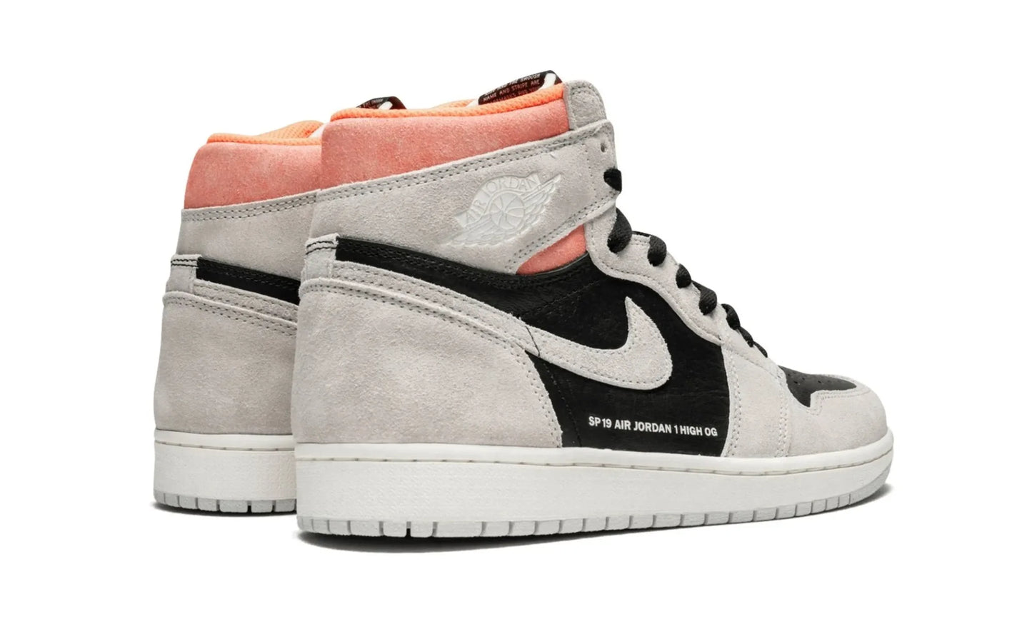 Jordan 1 Retro High Neutral Grey Hyper Crimson