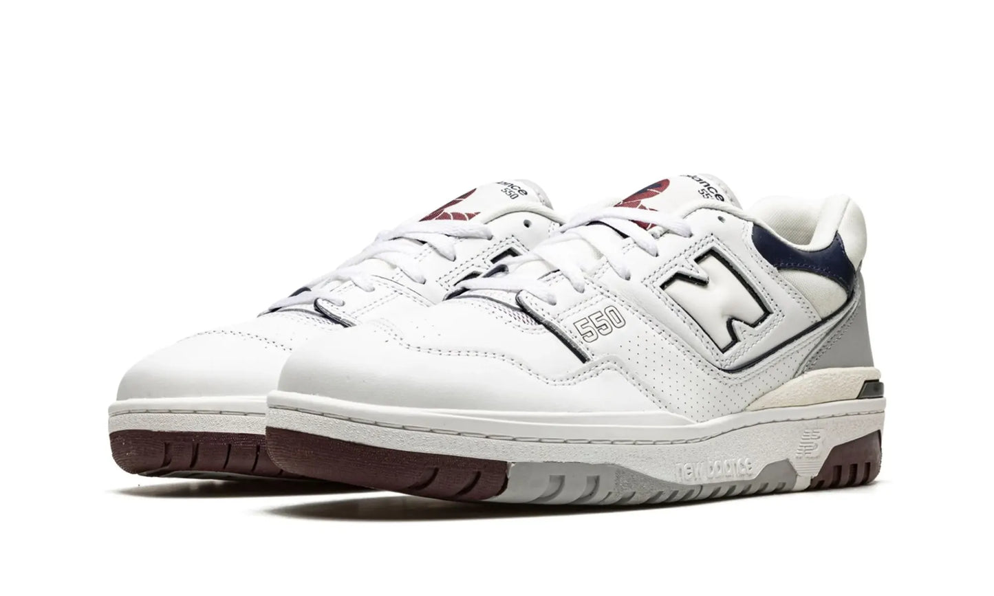 New Balance 550 White Natural Indigo Burgundy