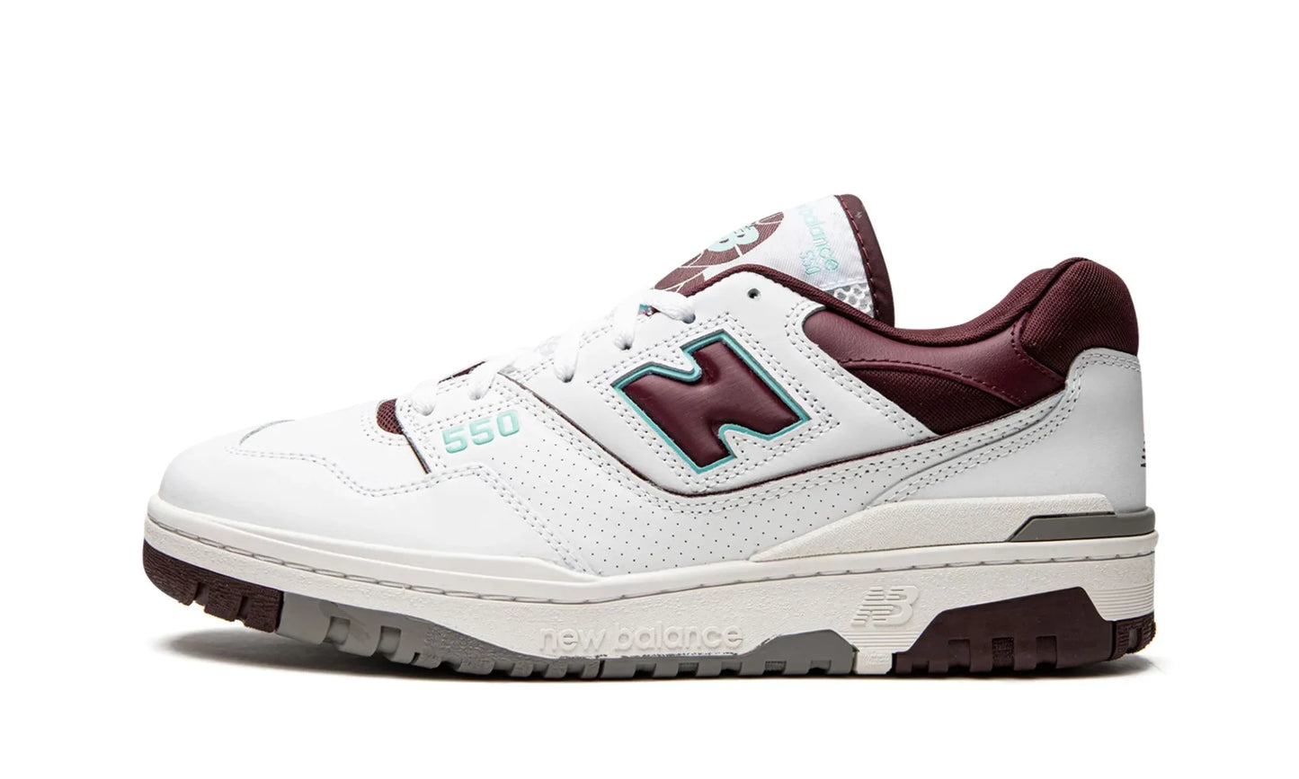 New Balance 550 Burgundy Cyan