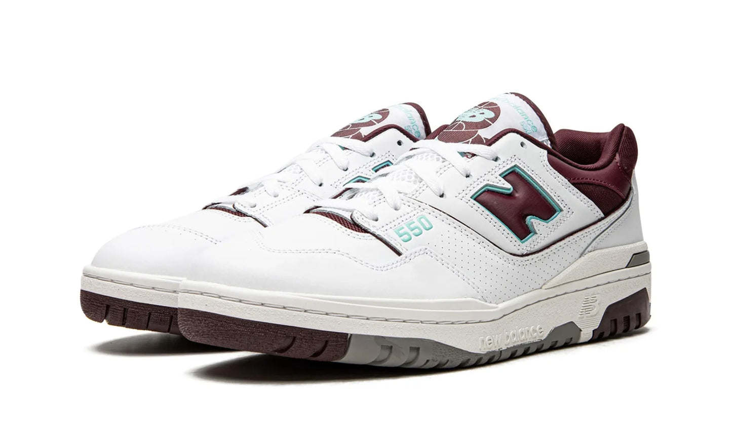 New Balance 550 Burgundy Cyan